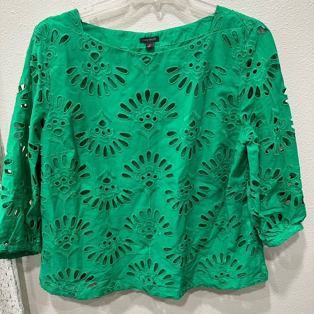 Ann Taylor eyelet shirt